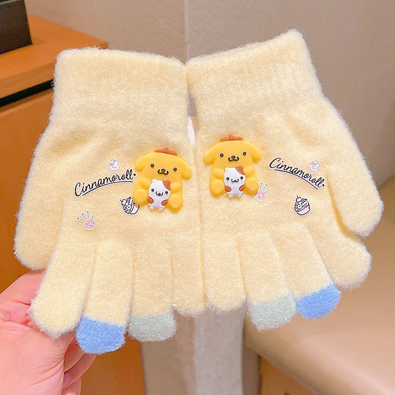 Kawaii мультфильм аниме Sanrio Cinnamoroll My Melody перчатки детские ветрозащитные теплые