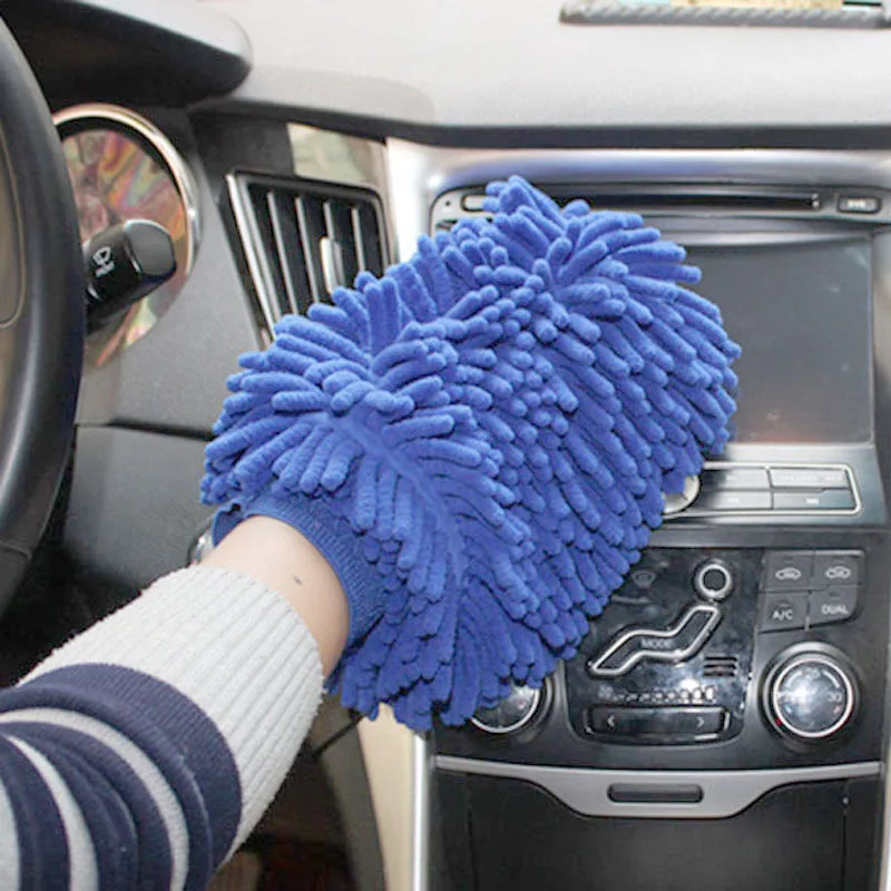 

Car Wash Glove Chenille Coral Soft Microfiber Gloves for Land Rover Range Rover/Evoque/Freelander/Discovery