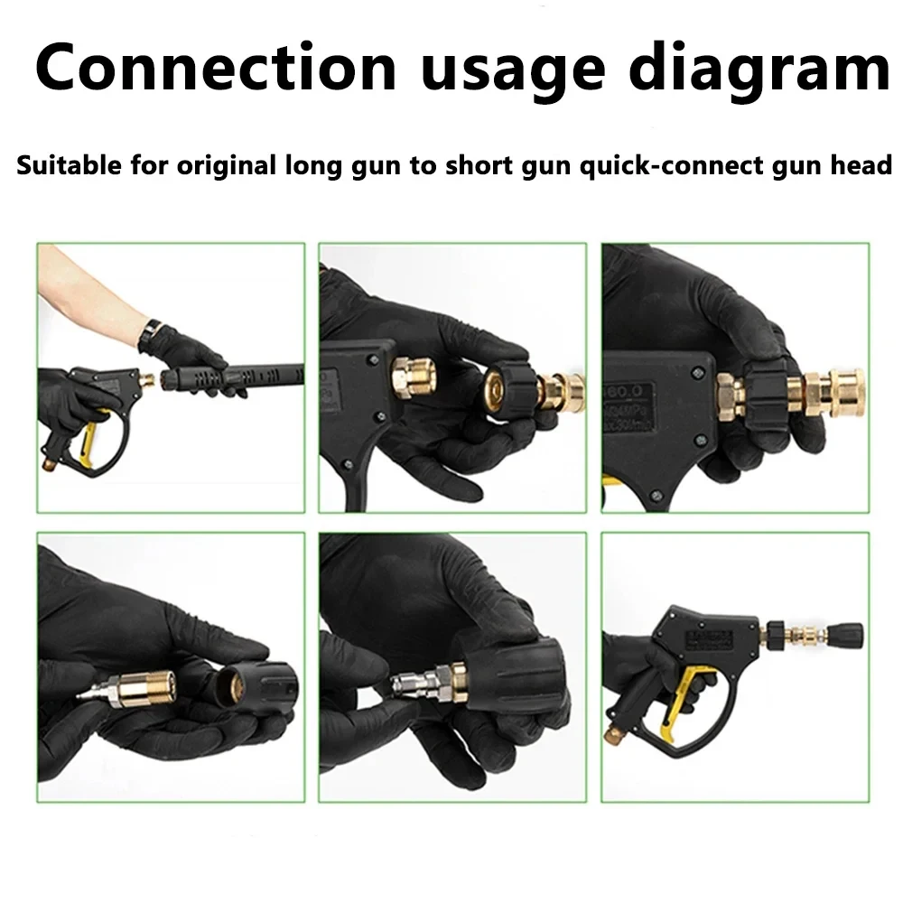 Адаптер для омывателя высокого давления быстроразъемный штуцер M18x1.5 до 1/4
