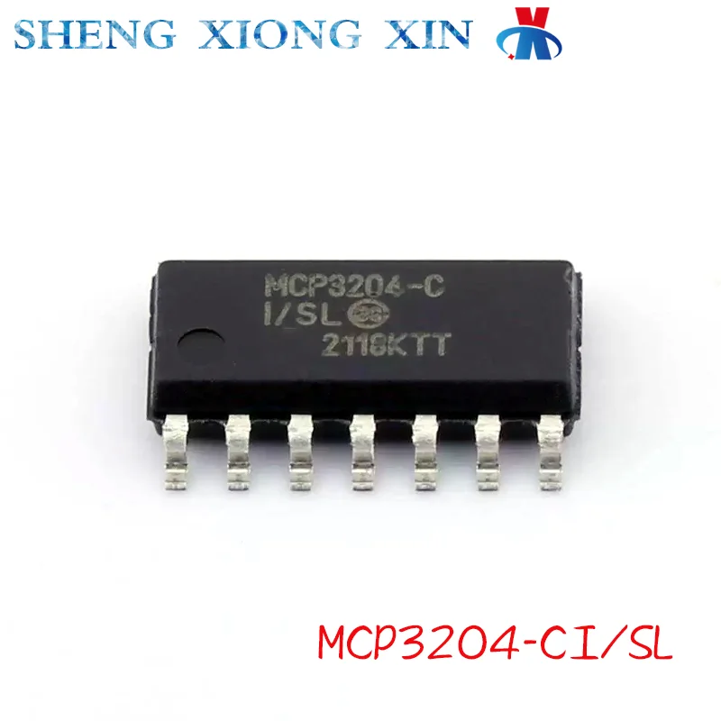 

10pcs/Lot 100% MCP3204-CI/SL SOP MCP3204 DIP Analog To Digital Converter Chip ADC 3204 Integrated Circuit
