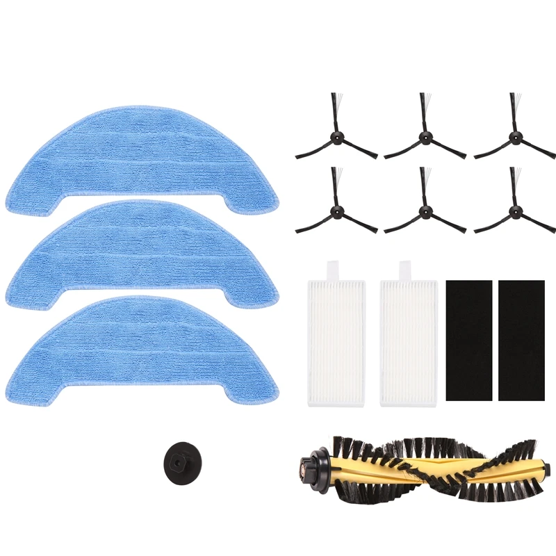 

Hot Filter+Brushes+Mop+Sponge For Ecovacs Deebot Cen663 Cen664 Dm82 Vacuum Cleaner