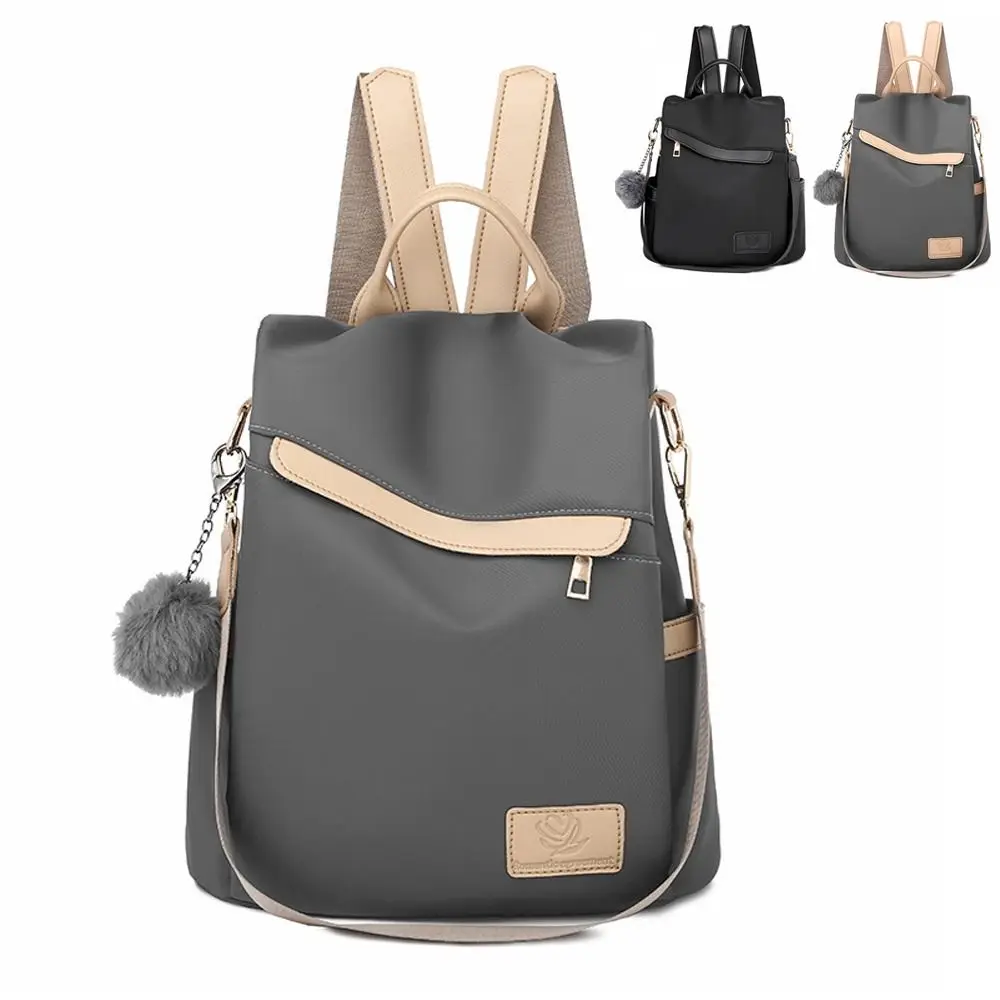 

Oxford Shoulder Bag Trendy Large Capacity Travel Casual Bag College Style Anti-theft Backpack Student