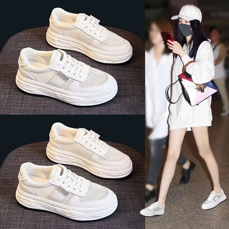 

Модные дышащие Нескользящие Женские спортивные туфли, Новинка лета 2022, женская повседневная обувь, удобные легкие износостойкие кроссовки ...