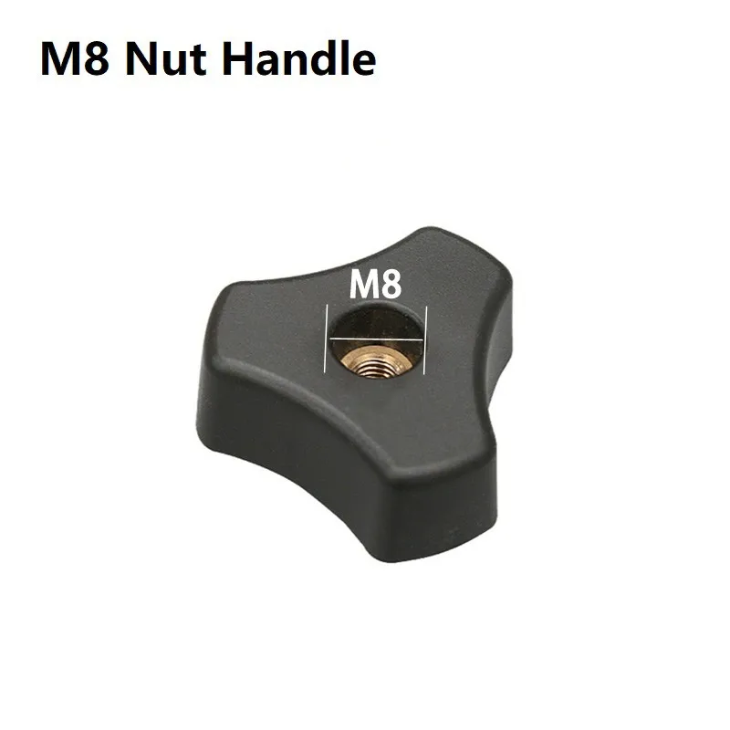 

1pcs M6 M8 Nuts Handle Black Thumb Nuts Slider T Screw Threaded Rod DIY Mechanical Wood Working Tool