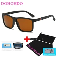 men polaroid sunglasses square flexible driving rubber square tr90 sun glasses famous brand polarized sunglases for women men
