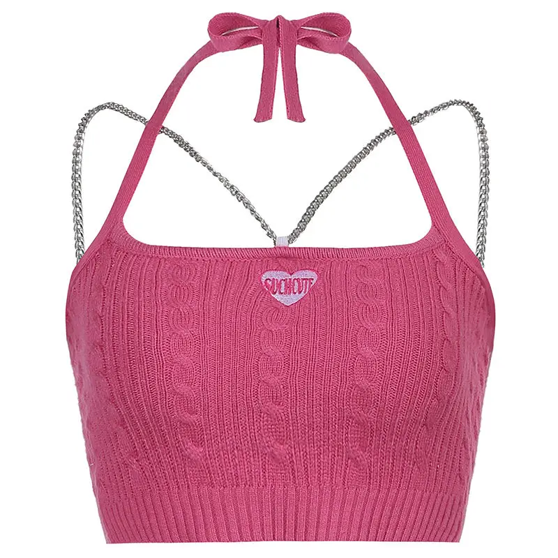 

Лидер продаж, сексуальный женский весенний бюстгальтер с воротником для девушек, новый стиль, майка, одежда, облегающий укороченный топ, мил...