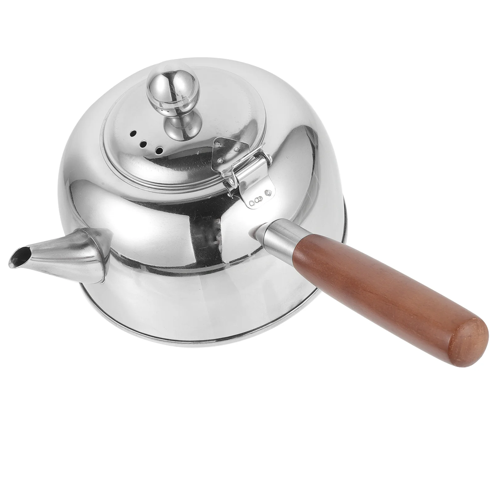 

Stainless Steel Teapot Handle Handheld Kettle Convenient Stovetop Infuser Pots Side