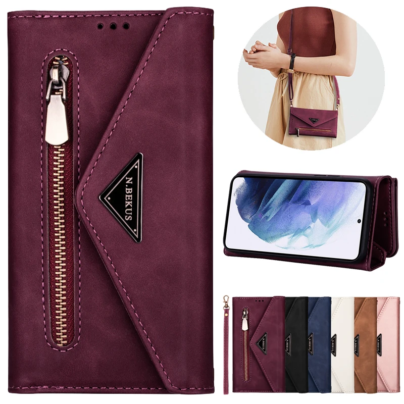 

Многофункциональный кожаный чехол-бумажник для Samsung Galaxy A71 A54 A53 A52 A51 A33 A32 A31 A21S A14 A13 A04S S23 Ultra S22 S21 S20 FE