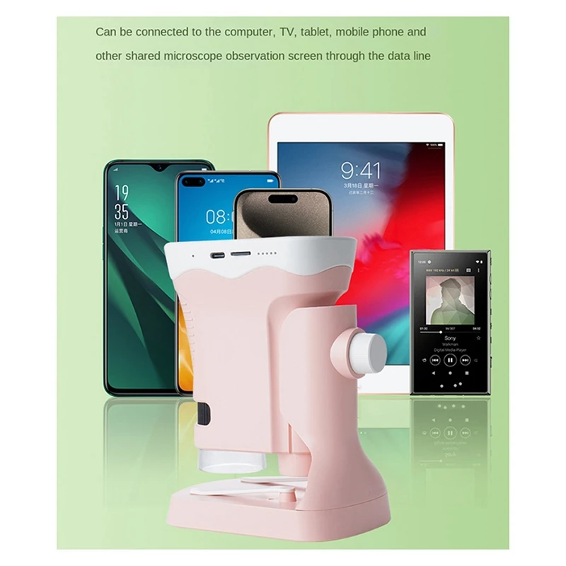 Детский микроскоп детский цифровой инструмент для исследования науки детей 5-7