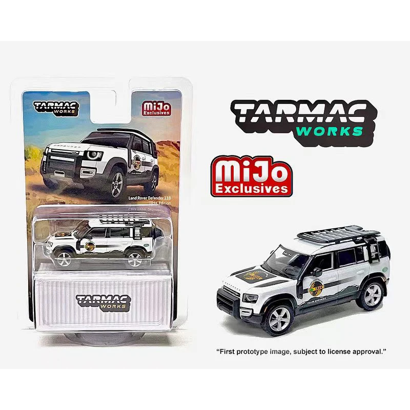 Tarmac Works TW 1:64 NEW Defender 110 Attached Container Alloy Diorama Car Model Collection Miniature Carros Toys