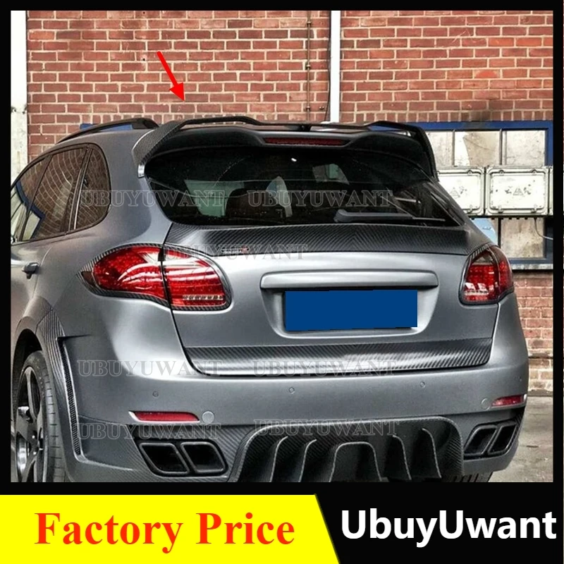 

High Quality Carbon Fiber Rear Trunk Roof Spoiler Wing Fits For Porsche Cayenne 958 2011 2012 2013 2014