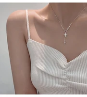 silver color pointed star pendant necklace for women luxury unique clavicle chain necklaces wholesale colar feminino collier