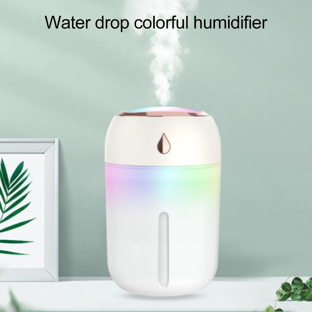 

Home Colorful Gradient Light Air Humidifier, USB Night Light Personal Desktop Humidifier, Small Mini Aroma Diffuser for Bedroom