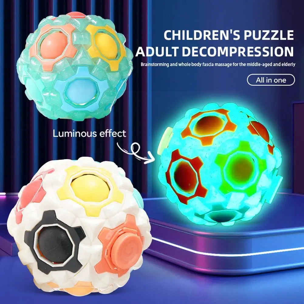 

Antistress Magic Rainbow Puzzle Ball Luminous Magic Rainbow Puzzle Balls Stress Reliever Toy For Kids Adult Anti Stress Gif I1k9