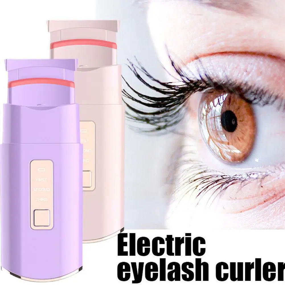 Electric Eyelash Curler Portable Heating Curling Eyelash Lasting Artifact Eyelash Styling Electric Lash Curler Instrument L X5N6