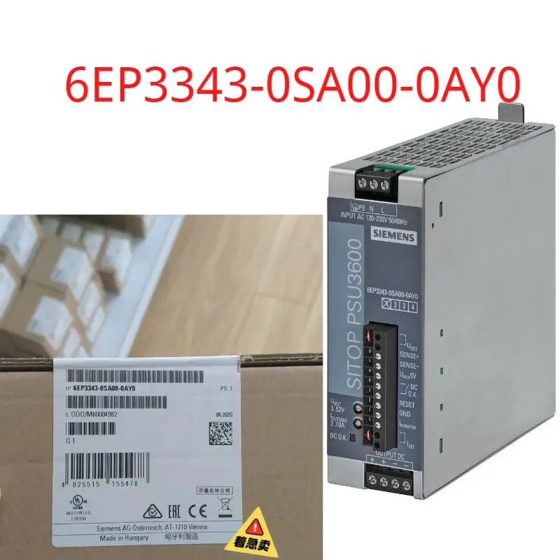 

6EP3343-0SA00-0AY0 Brand new SITOP PSU3600 flexi Stabilized power supply Input: 120-230 V AC Output: 3-52 V DC/10 A, 120 W