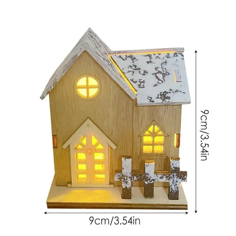 Рождественский деревянный светящийся мини-стол x max декоративные принадлежности