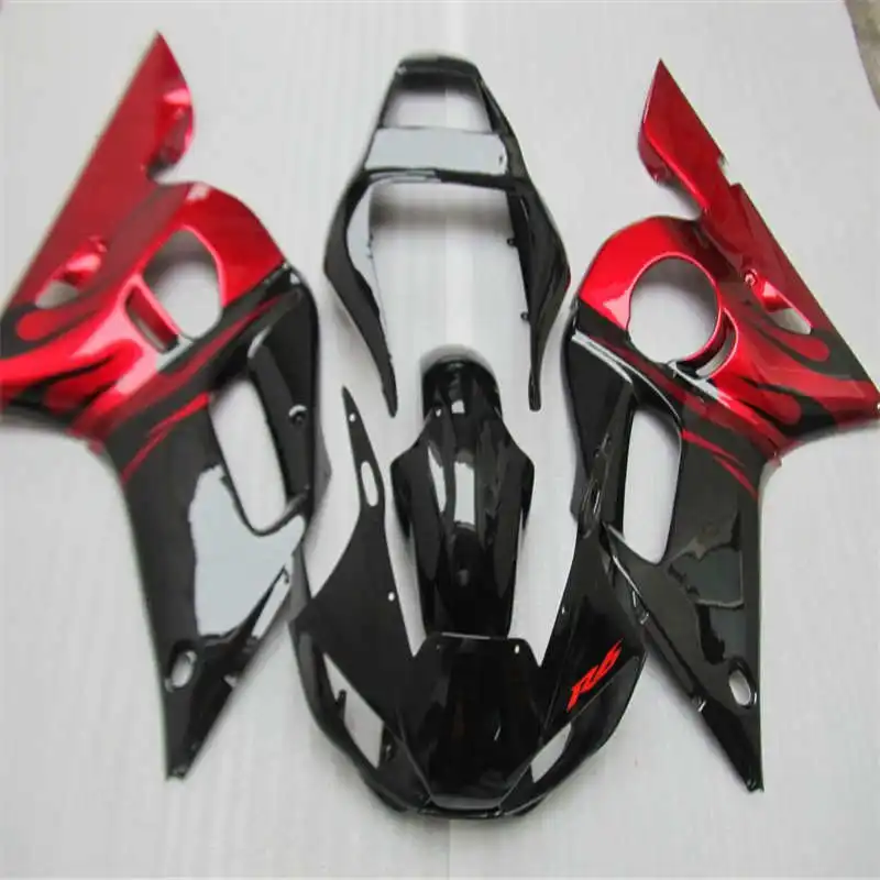 

Fairing kit for YZFR6 98 99 00 01 02 YZF R6 YZF600 1998 1999 2000 2001 2002 ABS Fairings set for red black