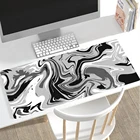 Коврик для мыши с геометрическим рисунком, нескользящий коврик для мыши под мрамор, коврик для клавиатуры, компьютерные аксессуары