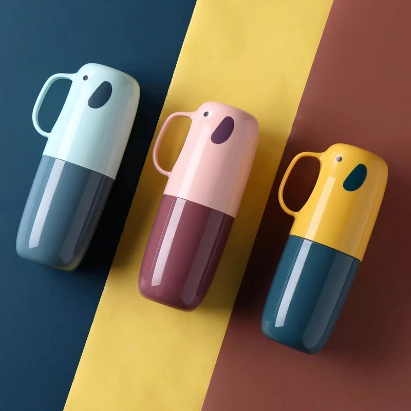 

Portable Storage Cup High Quality Toothpaste Holder Stable Toiletries Toothbrush Cup For Outdoor Travel Hot Fashion Storage Case