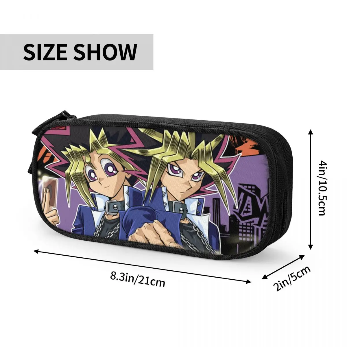 Yu Gi Oh Pen Box Student School Anime Zipper Pen Bag Child Stationery Bag pencase Gift