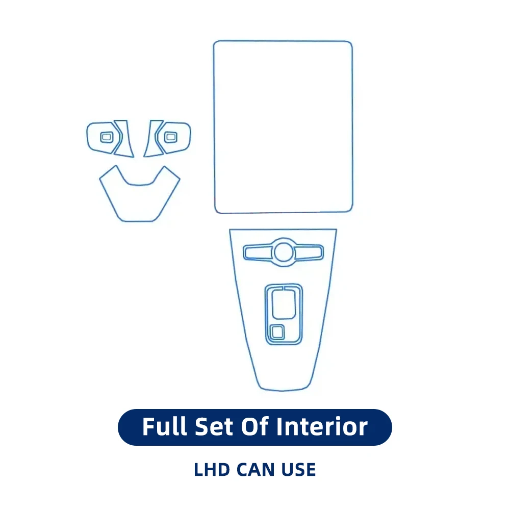 

Для Polestar 2 2021-2023 салон автомобиля, центральная консоль, медиа-приборная панель, навигация, ТПУ, защитная пленка от царапин, аксессуары