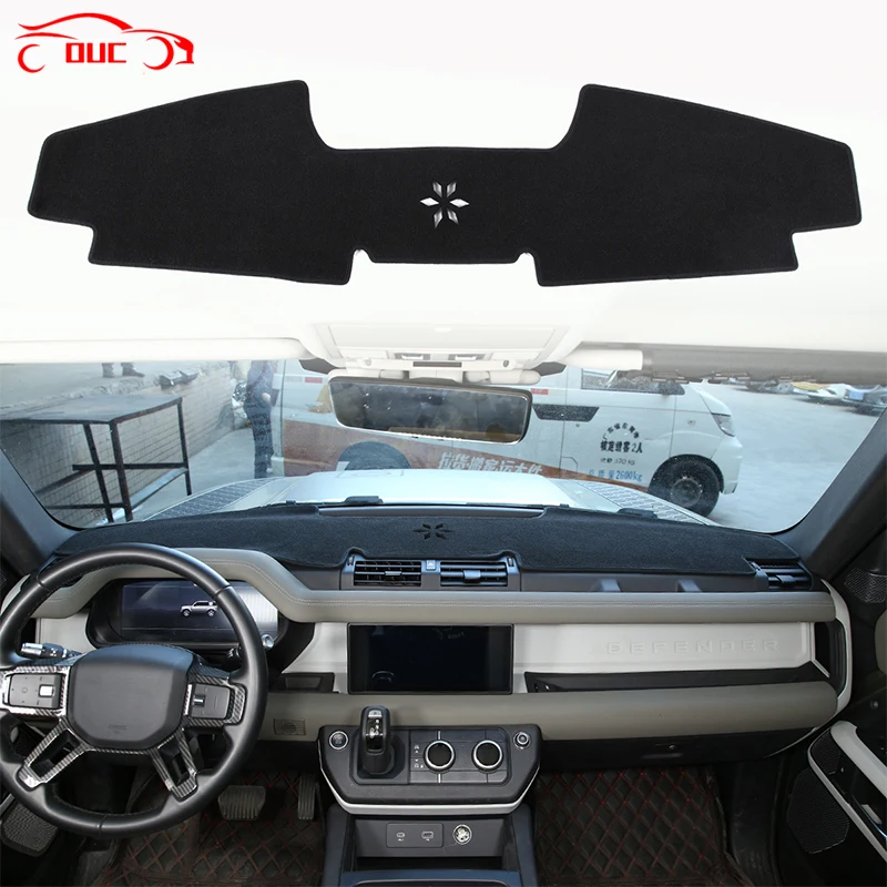 For Land Rover Defender 110 90 2020-2022 Car Dashboard Cover Avoid Light Pad Instrument Platform Cover Mat Carpet Accessories