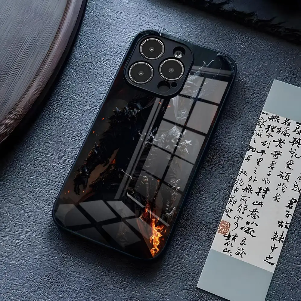 Чехол с закаленным стеклом для iPhone 15 Pro Max 14 12 11 13 Mini X XR XS 8 7 Plus SE