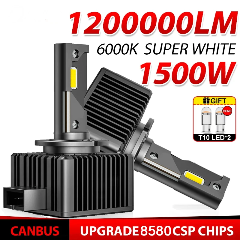 D3S D1S Светодиодные фары Canbus 1:1 HID D2S D4S D8S D1R D2R D3R D4R Автоматическая лампа 1200000 лампы LM