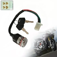 universal motorcycle ignition barrel key switch 4 wire atv waterproof iron ignition start ignition switch electric door lock key