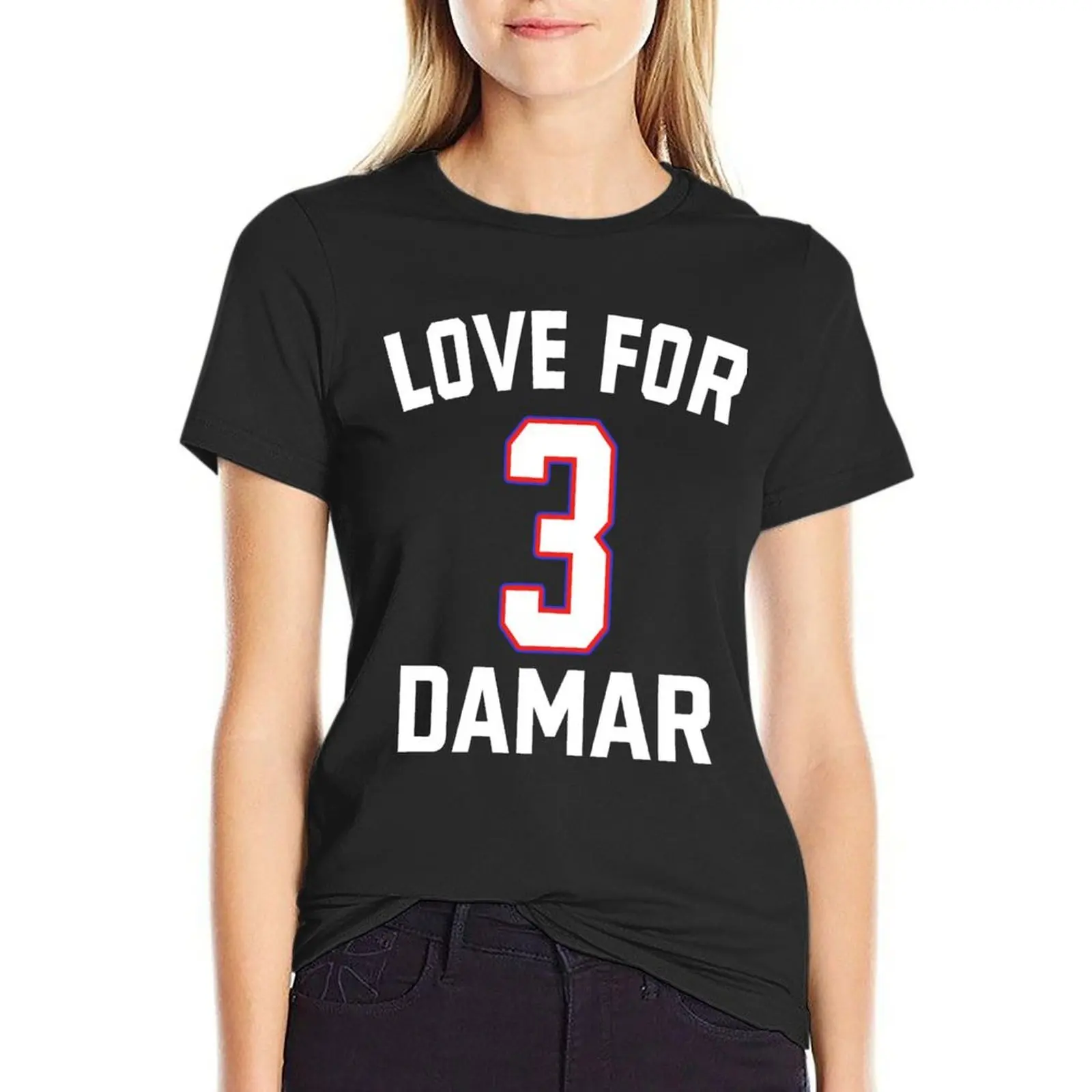 LOVE FOR 3 DAMAR женская одежда эстетическая футболки для женщин