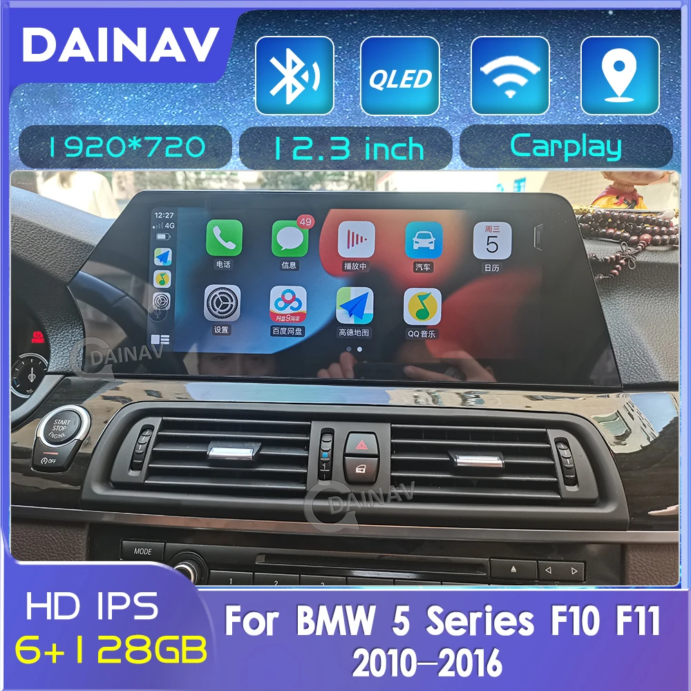 

Автомобильный радиоприемник 12,3 дюйма для BMW 5 серии F10 F11 2011-2016 Android мультимедийный видеоплеер для BMW F10 F11 автомобильный стерео головное устройство GPS