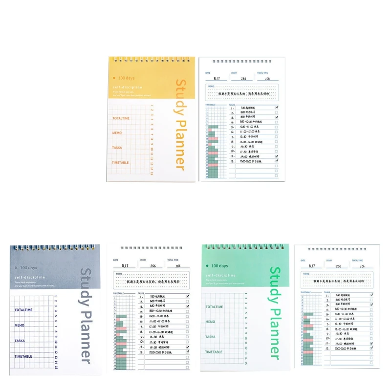 

Spiral Planner 100 Days Schedule Planner for Effectively Study Scheduling