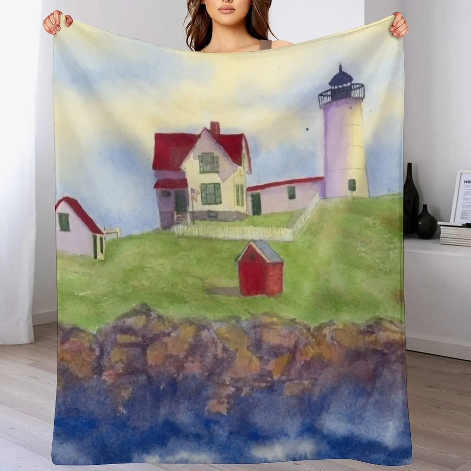 Накидка Nubble Lighthouse Neddick York Maine дизайнерское одеяло для детского спального мешка