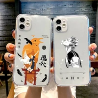 haikyuu anime phone case for iphone 13 12 11 8 7 plus mini x xs xr pro max transparent soft