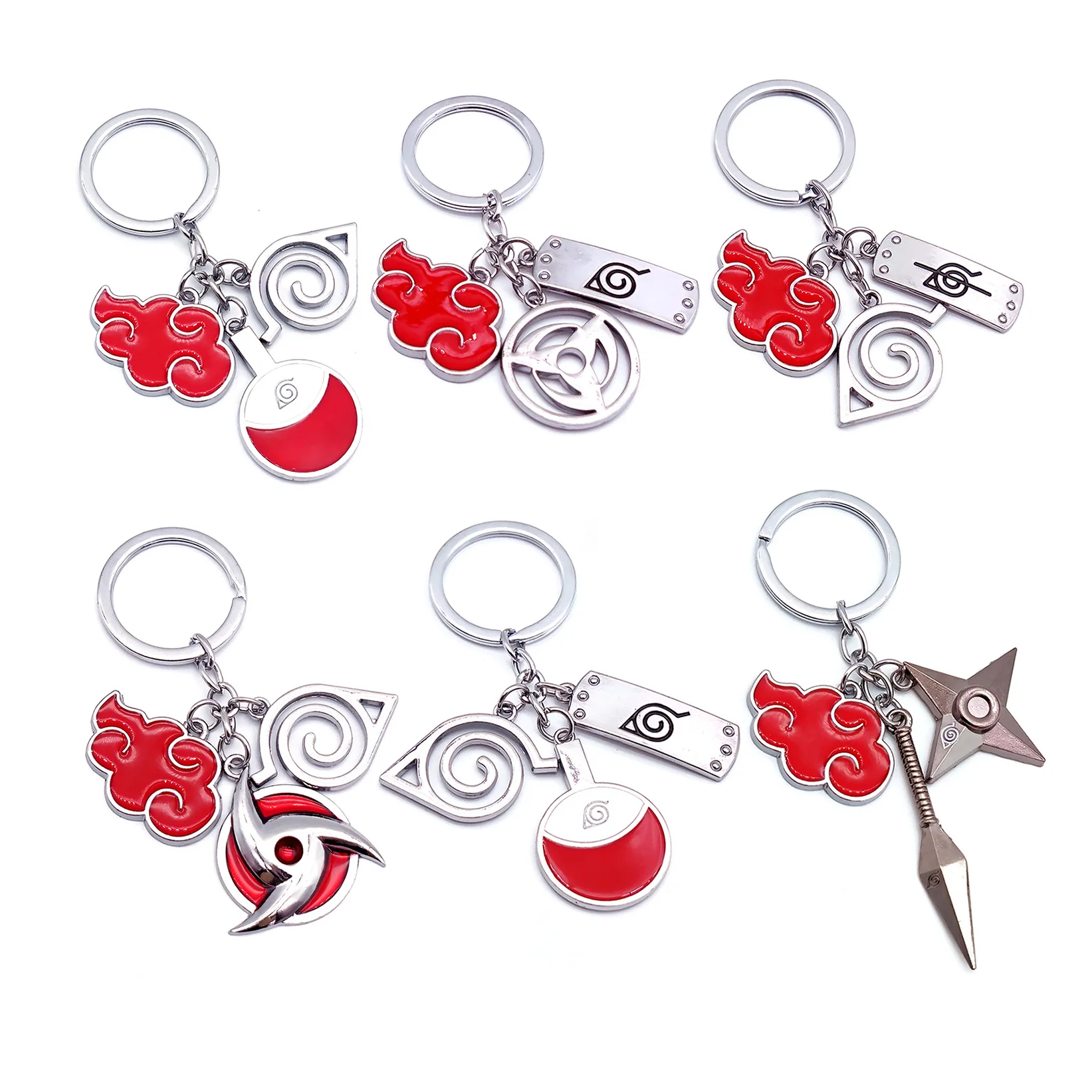 

Naruto Kunai Shuriken Konoha Ninja Keychain Car Keys Bag Backpack Anime Trinkets Keyring Accessories Jewelry Pendant Ornament