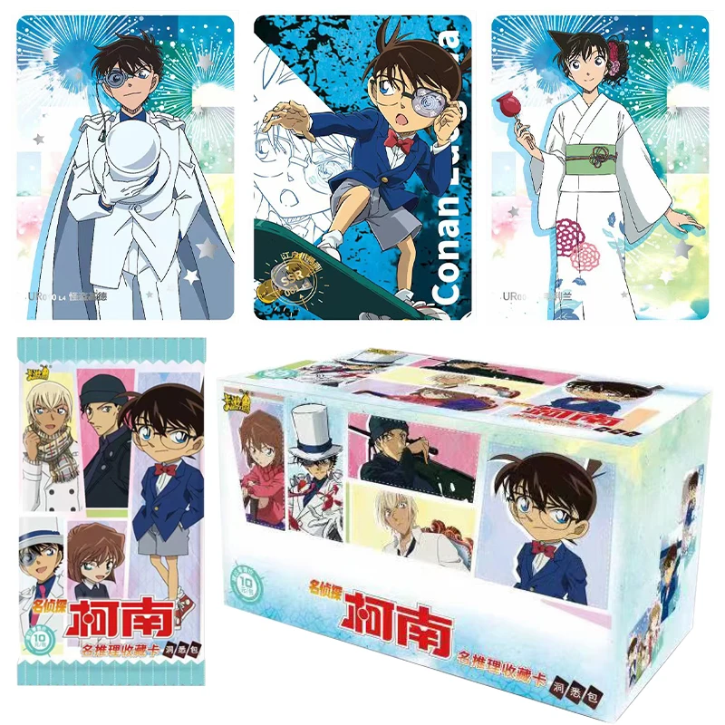 Оригинальные Карты детектива Conan аниме Kayou SSP Kudou Shinichi Бронзирующая коллекция Flash