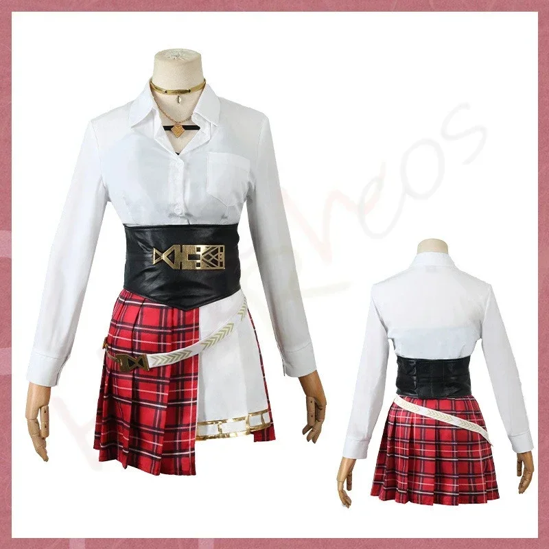 VTuber YouTuber Nijisanji Scarle Yonaguni косплей костюм для взрослых женщин аксессуары парик