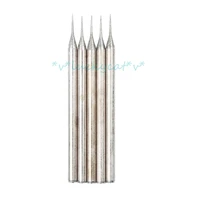 new 100pcspack 2 35mm shank diamond needle burrs rotary point d bur bit needle carving drilling sharp grind head polishing tool