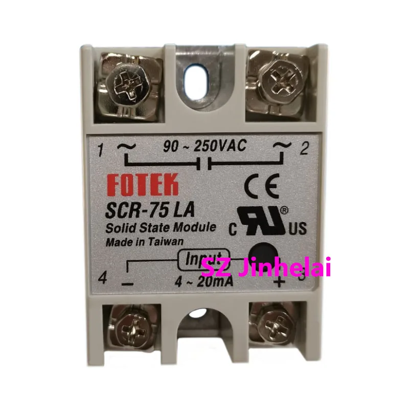 Новое и оригинальное однофазное твердотельное реле FOTEK SCR-25LA 40LA 50LA 75LA-H 25LA 75LA SSR Small