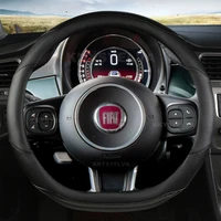 pu leather car steering wheel cover for fiat 500 2007 2022 500e 2020 2021 500l 2014 2018 500x 2015 2022 auto accessories