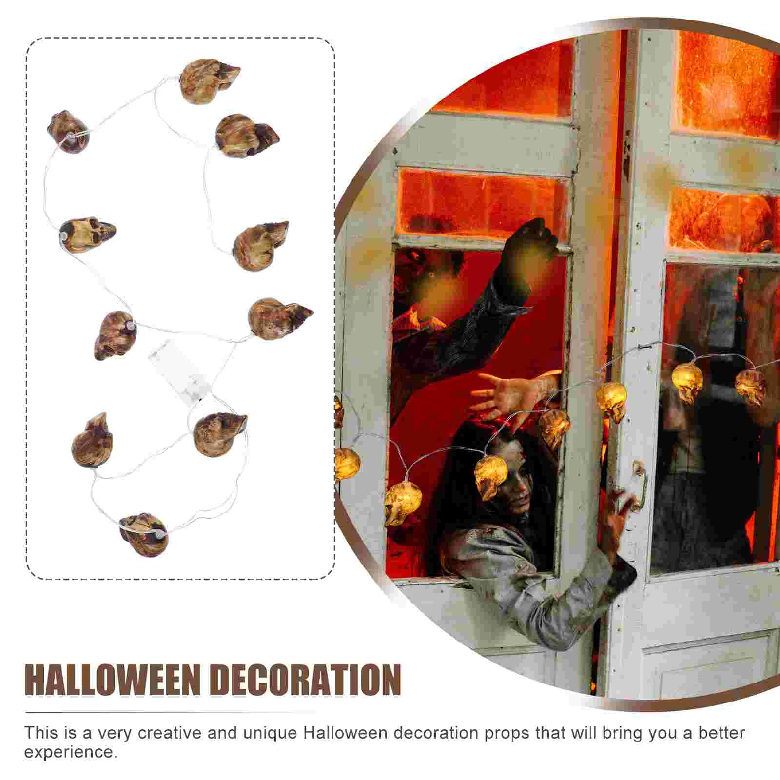 Уникальные гирлянды с черепом светодиодные ночные украшения для дома