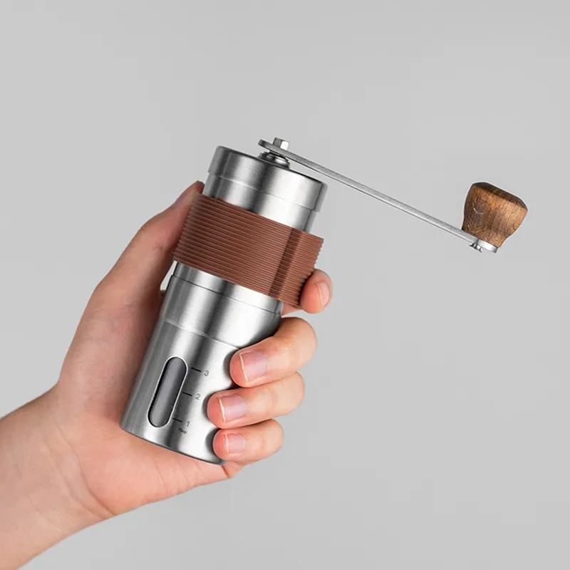 Portable Grinder high Capacity Grinding Machine Manual Coffee Grinder Stainless Steel Adjustable Hand Coffee Bean Milling Tools