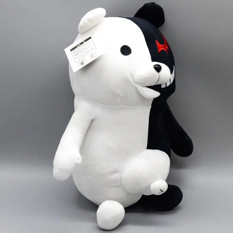 Чёрно-белая медвежонок мягкая заполненная плюшевая игрушка Super Danganronpa Dangan Ronpa 2 Monokuma Dark Wind Аниме Игра Кукла Подарок для детей.