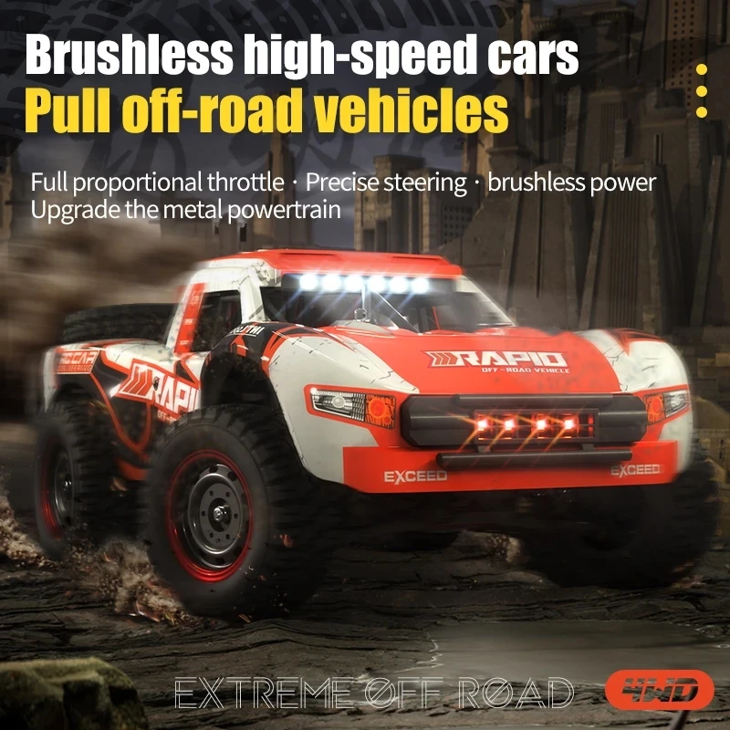 New Q130 Rc Car 1/14 Desert Pull Four-wheel Drive Power 4x4 Off-road Truck 2.4g High Speed Car Rc Drift Car Remote Control Toys