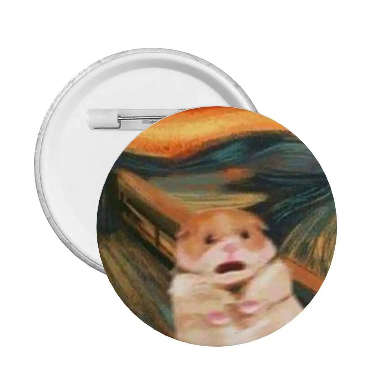 

Scream Pin Badge Hamster Show Off One's Cleverness Decoration Customizable Pins Brooch Friends Badges Brooches For Bag