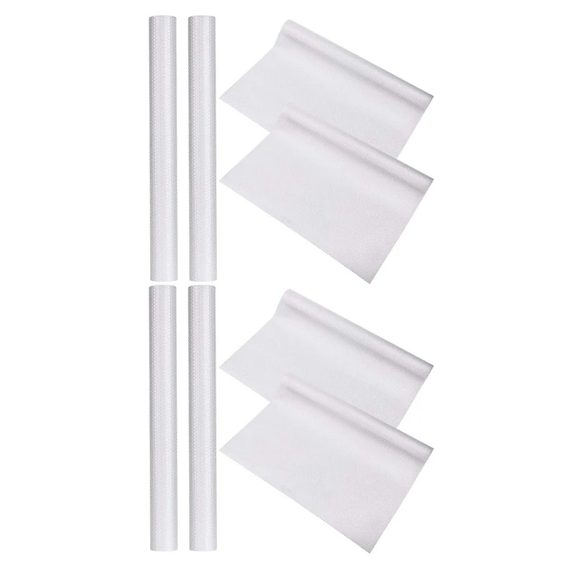 

8 Rolls Fridge Mats Non-Slip Waterproof Shelf Liner DIY EVA Cupboard Cabinet Shelf Refrigerator Pad 45X150cm
