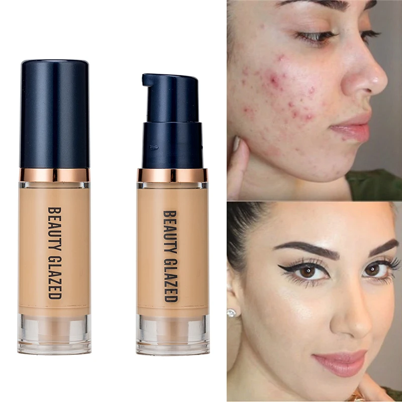 

6ml Matte Liquid Foundation Cream Smooth Long Wear Oil-Control Face Foundation Full Coverage Concealer Waterproof Contour Makeup