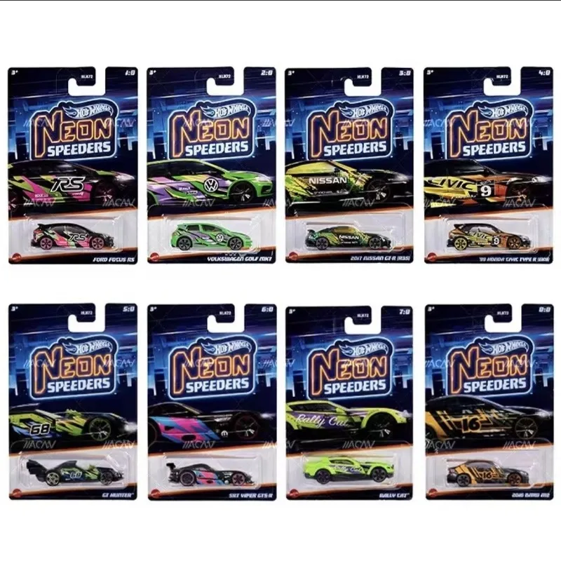 Горячие диски, неоновые вспышки серии 2017 NISSAN GTR (R35), Φ VIPER, BMW M2, Ford Foucs Rs, масштаб 1/64, литой автомобиль