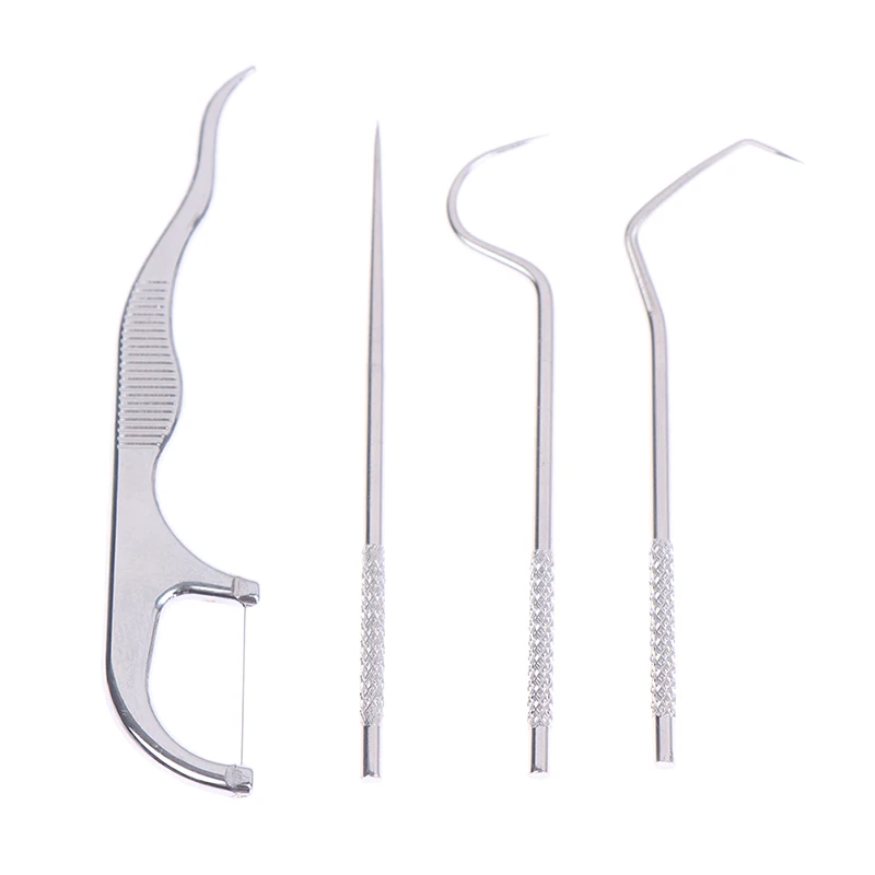 

Серебряные зубочистки, карманный набор, многоразовые металлические зубочистки из нержавеющей стали